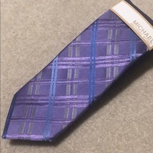 NWT Michael Kors Tie - Lavender and Blue